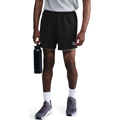 Nike Dri-fit Gym Heritage Fleece Shorts In Black