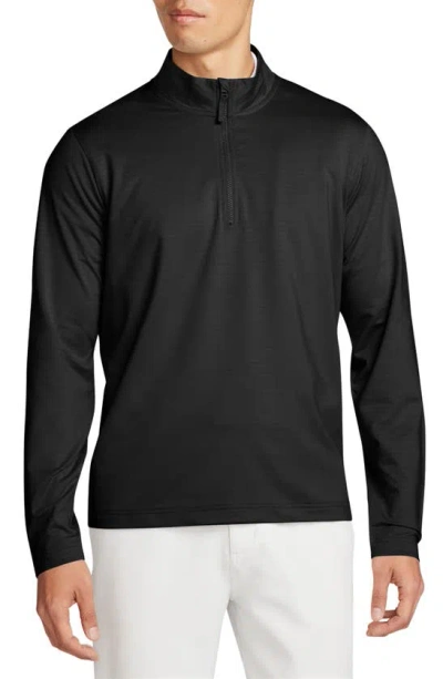 Nike Dri-fit Half Zip Golf Top In Black