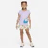 Nike Dri-fit Happy Camper Little Kids' Sprinter Set In White