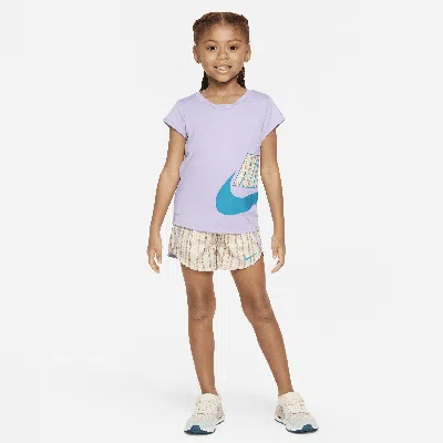 Nike Dri-fit Happy Camper Little Kids' Sprinter Set In Purple