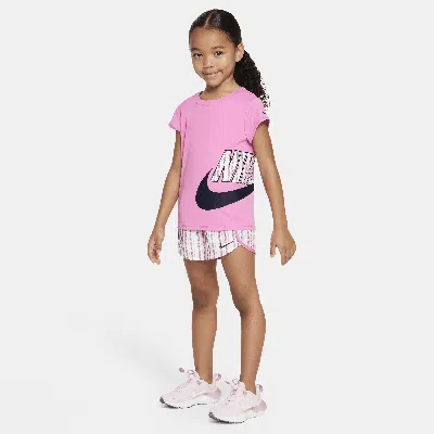 Nike Dri-fit Happy Camper Little Kids' Sprinter Set In Pink