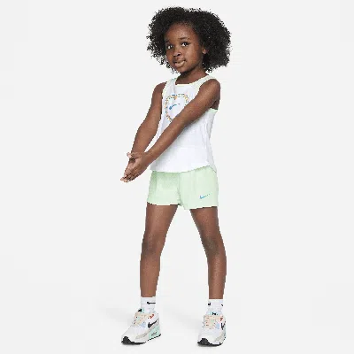 Nike Babies' Dri-fit Happy Camper Toddler Mesh Shorts Set In Green
