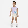 Nike Babies' Dri-fit Happy Camper Toddler Sprinter Set In White