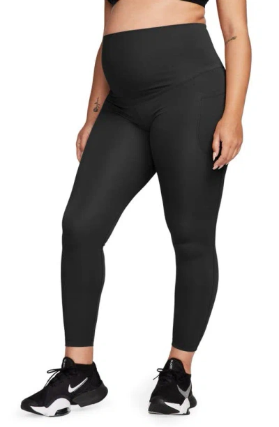 NIKE NIKE DRI-FIT HIGH WAIST 7/8 POCKET MATERNITY LEGGINGS