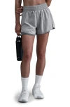 Nike Women's One Dri-fit High-waisted 3" 2-in-1 Shorts In Smoke Grey/htr