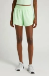 Nike Dri-fit High Waist Shorts In Vapor Green/ Reflective Silver
