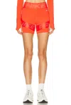 Nike Dri-fit High Waisted 5 Biker Short In Orange