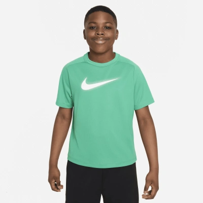 Nike Dri-fit Icon Big Kids' (boys') Graphic Training Top (extended Size) In Green
