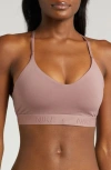 Nike Dri-fit Indy Light Support Sports Bra In Purple