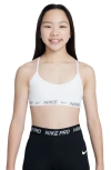 Nike Dri-fit Indy Sports Bra In White/ White