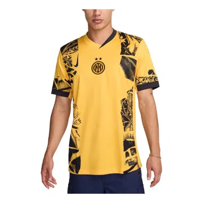 Nike Dri-fit Inter Milan 2024/25 Stadium Third Football Replica T-shirt 'university Gold' In Yellow