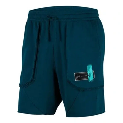 Nike Dri-fit Kd Durant Basketball Athleisure Casual Sports Shorts Malachite Green In Blue