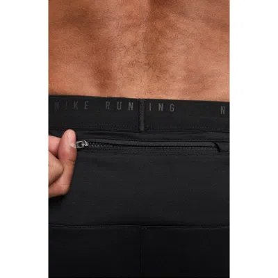 Nike Dri-fit Knit Running Pants In Black