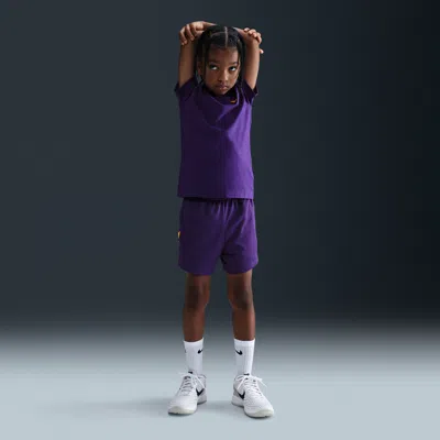Nike Dri-fit Kobe Bryant Little Kids' Shorts In Purple