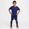 Nike Dri-fit Kylian Mbappã© Little Kids' Acd25 Short Sleeve Top And Shorts Set In Blue