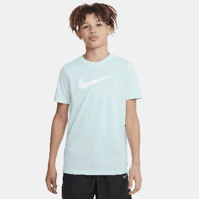 Nike Dri-fit Legend Big Kids' (boys') T-shirt In Blue