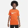 Nike Dri-fit Legend Big Kids' (boys') T-shirt In Orange