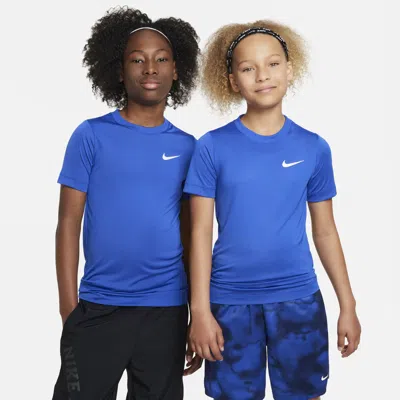 Nike Dri-fit Legend Big Kids' Training T-shirt In Blue