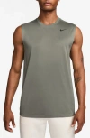 Nike Dri-fit Legend Fitness Muscle T-shirt In Light Army