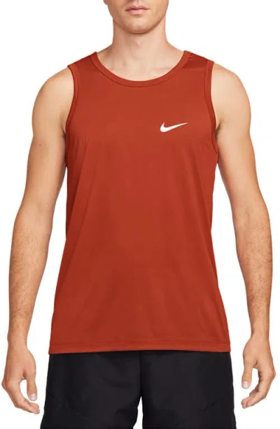 Nike Dri-fit Legend Training Tank In Dragon Red/white