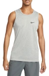 Nike Men's Dri-fit Training Tank Top In Tumbled Grey/ Silver
