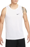 Nike Aeroswift Slim-fit Perforated Dri-fit Adv Tank Top In White