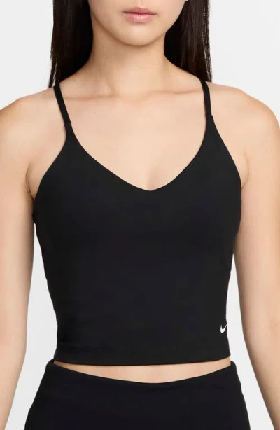 Nike Indy Light Support Sports Bra Tank Top In Black