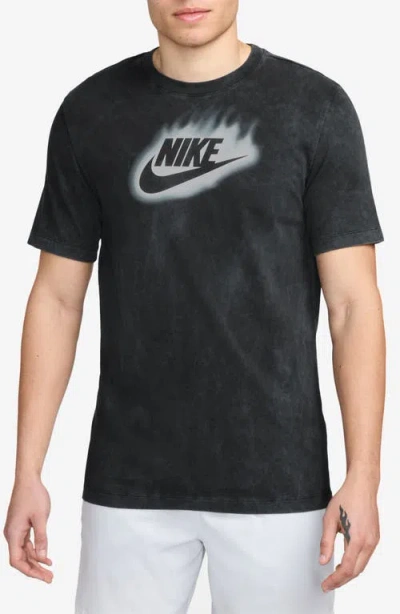 Nike Dri-fit Like Hell Running Graphic T-shirt In Black