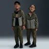Nike Dri-fit Little Kids' 2-piece Full-zip Tech Woven Set In Brown