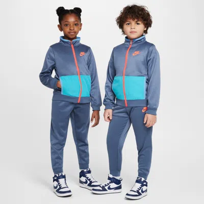 Nike Dri-fit Little Kids' 2-piece Track Set In Blue