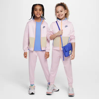 Nike Dri-fit Little Kids' 2-piece Track Set In Pink