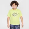 Nike Dri-fit Little Kids' Bold Move Short Sleeve Top In Yellow