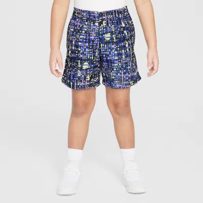 Nike Dri-fit Little Kids' Bold Move Woven Shorts In Purple