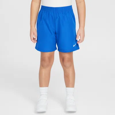 Nike Dri-fit Little Kids' Icon Woven Shorts In Blue