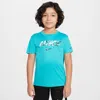 Nike Dri-fit Little Kids' Multi Bold Graphic Top In Green