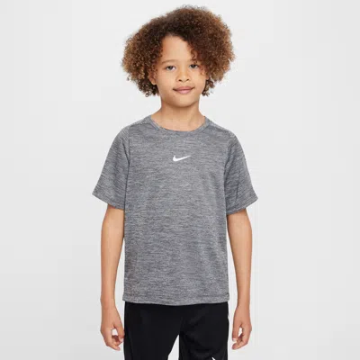 Nike Dri-fit Little Kids' Multi Short Sleeve Top In Black