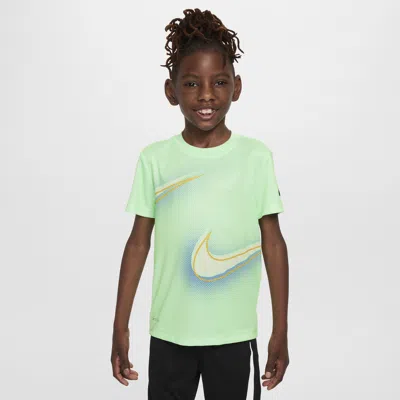 Nike Dri-fit Little Kids' Stacked Up Swoosh T-shirt In Green