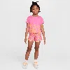 Nike Dri-fit Little Kids' Wild Flower 2-piece Tempo Set In Pink