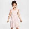 Nike Dri-fit Little Kids' Wild Flower Fashion Dress In White