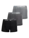 Nike Dri-fit Logo-waistband Boxer (pack Of Three) In Black