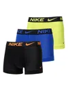 Nike Dri-fit Logo-waistband Boxers (pack Of Three) In Multi