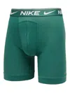 Nike Dri-fit Logo-waistband Boxers Pack (pack Of Three) In Green