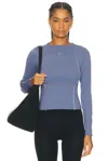 Nike Dri Fit Long Sleeve Top In Blue