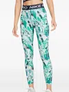 Nike Dri-fit "malachite / Obsidian" Leggings In Green