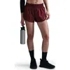 Nike Dri-fit Mid-rise 3-inch Brief-lined Shorts In Red