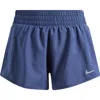 Nike Dri-fit Mid-rise 3-inch Brief-lined Shorts In Blue