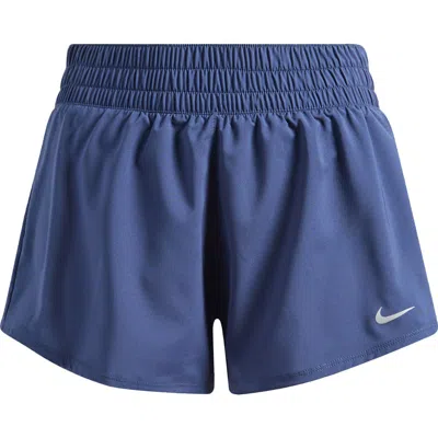 Nike Dri-fit Mid-rise 3-inch Brief-lined Shorts In Blue