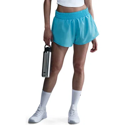 Nike Dri-fit Mid-rise 3-inch Brief-lined Shorts In Blue