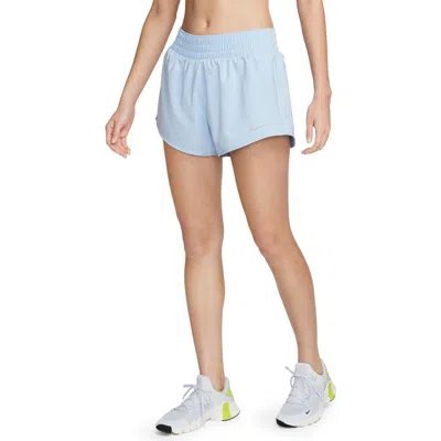 Nike Dri-fit Mid-rise 3-inch Brief-lined Shorts In Burgundy