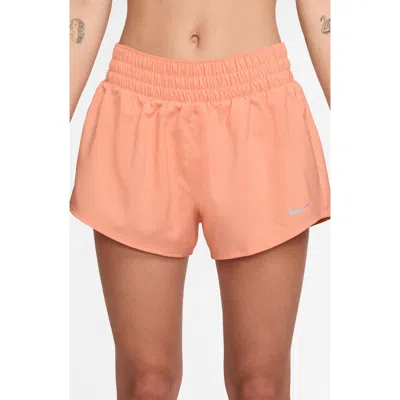 Nike Dri-fit Mid-rise 3-inch Brief-lined Shorts In Pink